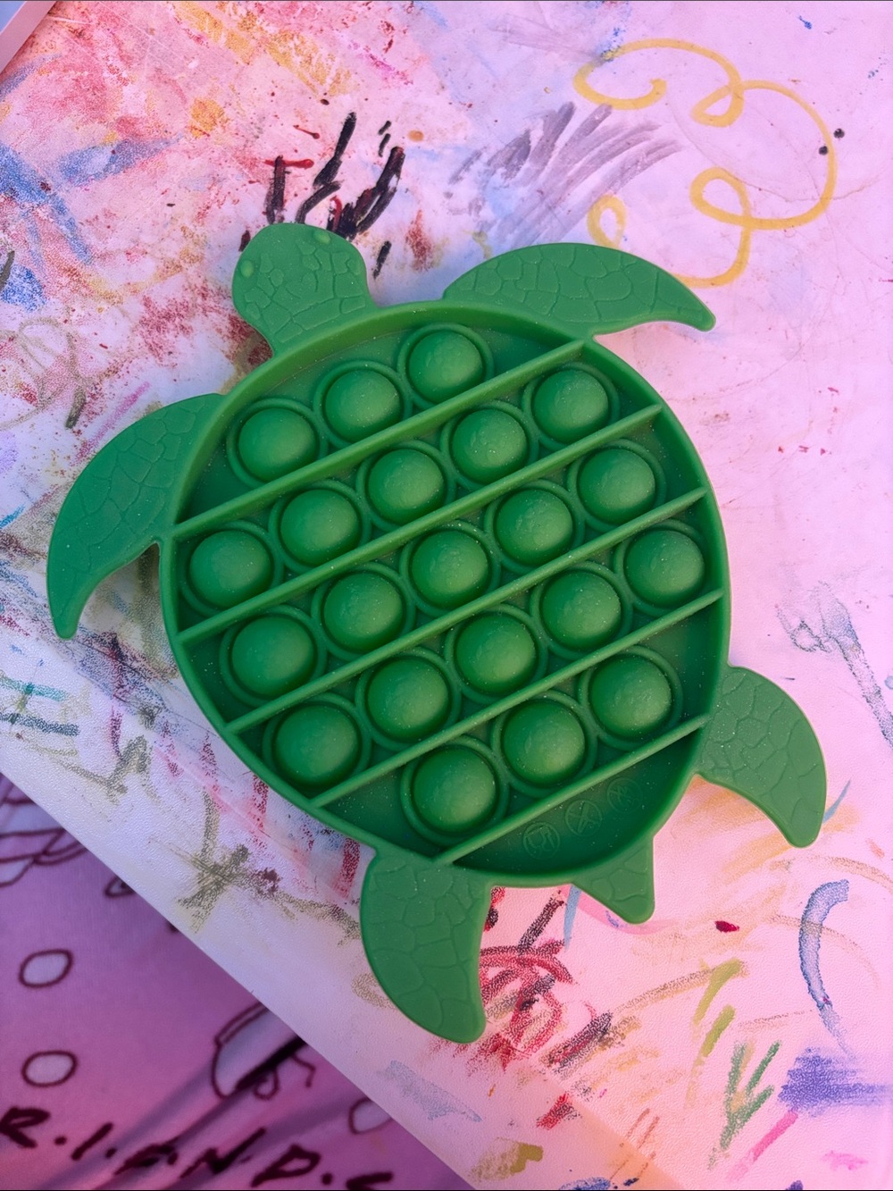 Green Turtle Pop-It Fidget Toy